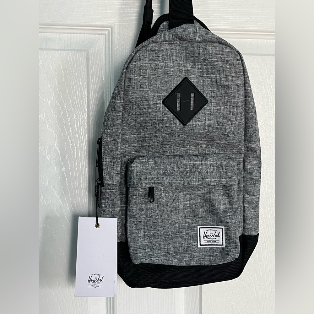 Herschel Black and Gray Backpack
